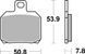 Тормозные колодки SBS Standard Brake Pads, Ceramic (730HF)