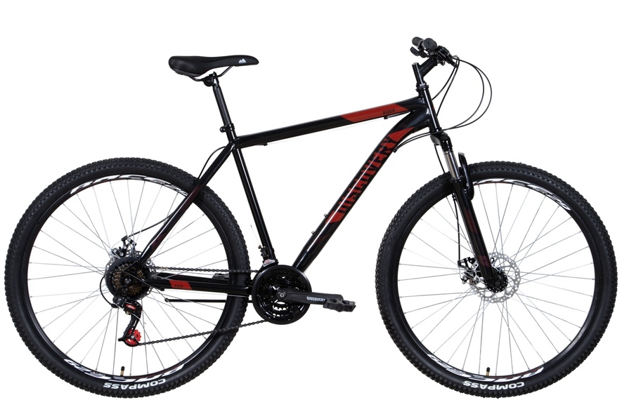 Купить Велосипед ST 29" Discovery RIDER AM DD 2022 (черно-красный) с доставкой по Украине