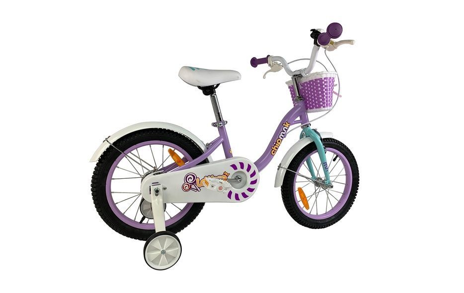 Купить Велосипед детский RoyalBaby Chipmunk MM Girls 16", OFFICIAL UA, фиолетовый с доставкой по Украине