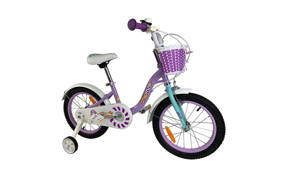 Купити Велосипед дитячий RoyalBaby Chipmunk MM Girls 16", OFFICIAL UA, фіолетовий з доставкою по Україні
