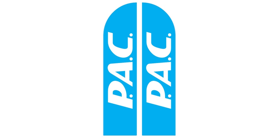 Купити Прапор «Парус» з логотипом РАС з доставкою по Україні