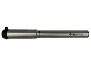 Купити Мінінасос Green Cycle GPM-1871A алюмінієвий з манометром, Presta+Schrader, 120psi з доставкою по Україні