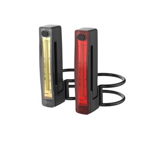 Купити Комплект мигалок передня + задня Knog Plus Twinpack 40/20 Lumens Black з доставкою по Україні