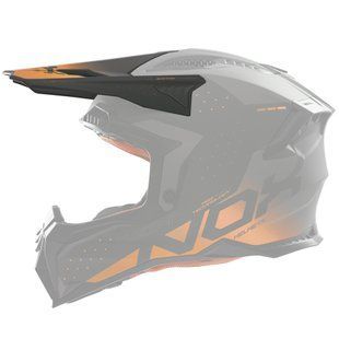 Козырек шлема NOX N634 матовый черный/оранжевый