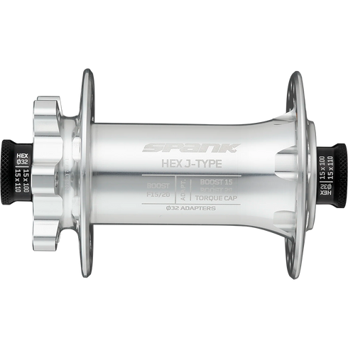 Купити Втулка передня SPANK HEX J-TYPE Boost F15/20, Raw Silver з доставкою по Україні