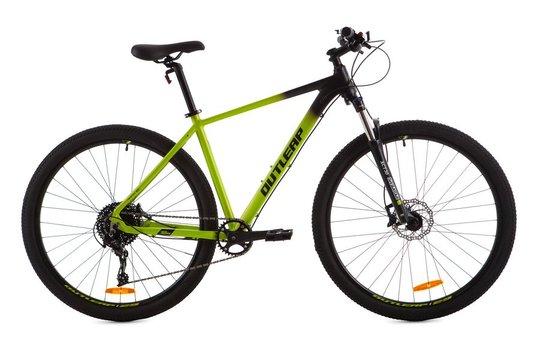 Купити Велосипед гірський 29" Outleap Radius Nine Expert XL 2021, чорно-салатний з доставкою по Україні