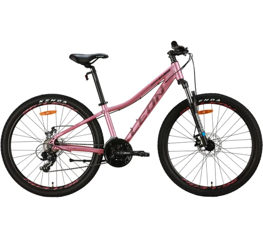 Купить Велосипед алюминий 26" Leon SUPER JUNIOR AM DD рама-13" розовый с черным (матовый) 2024 с доставкой по Украине