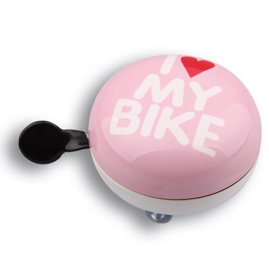 Купити Дінг-Донг Green Cycle GBL-458 I love my bike діаметр 80мм рожевий з доставкою по Україні