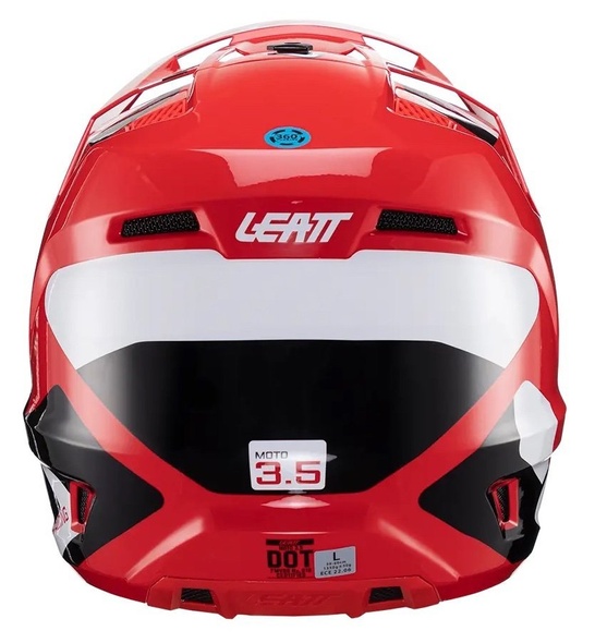 Шолом LEATT Helmet Moto 3.5 + Goggle (Red), L, L