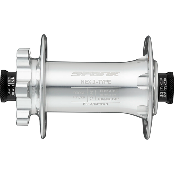 Купити Втулка передня SPANK HEX J-TYPE Boost F15/20, Raw Silver з доставкою по Україні