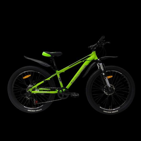 Купить Велосипед Crossbike Dragster Susp 26" 13" Зеленый с доставкой по Украине