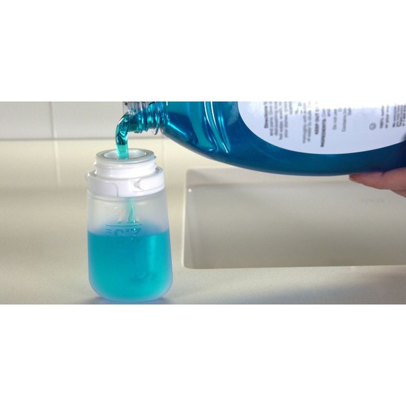 Силиконовая бутылочка Humangear GoToob + Medium blue (блакитний)