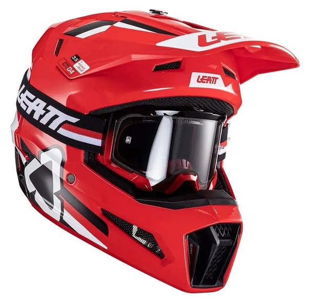 Шолом LEATT Helmet Moto 3.5 + Goggle (Red), L