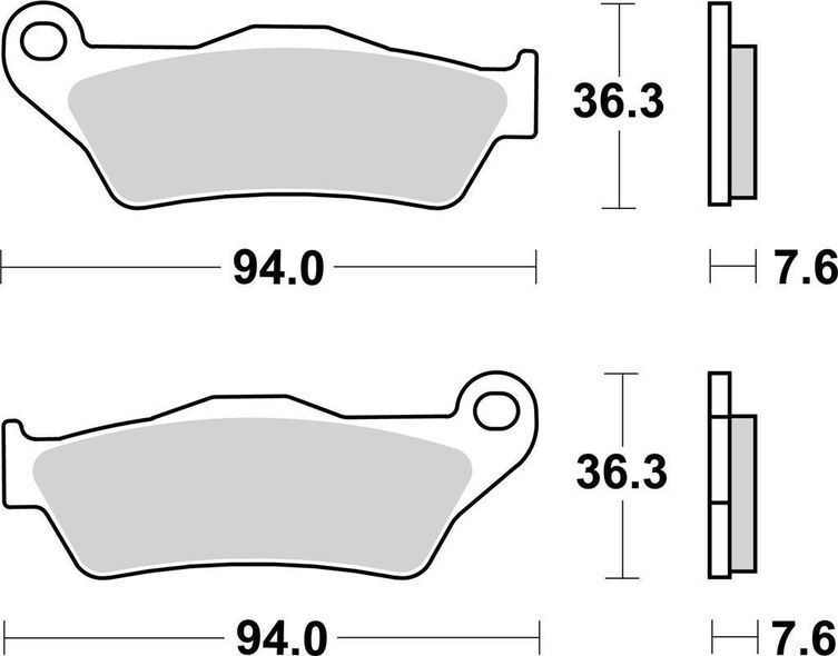Тормозные колодки SBS Standard Brake Pads, Ceramic (671HF)