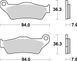 Тормозные колодки SBS Standard Brake Pads, Ceramic (671HF)
