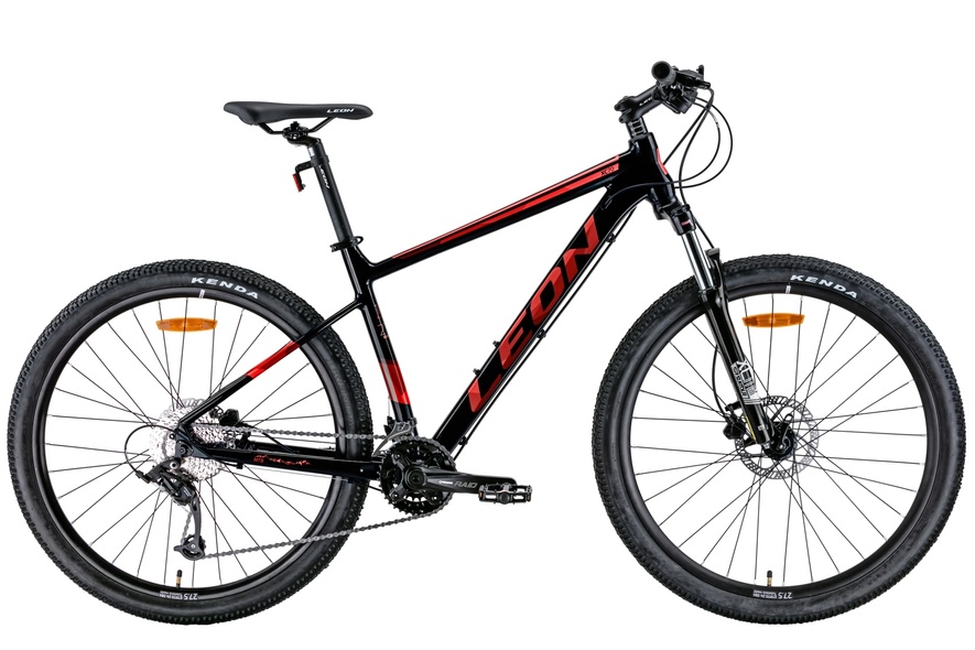 Купити Велосипед 27,5" Leon XC-70 AM Hydraulic lock out HDD 2022 чорний з червоним з доставкою по Україні