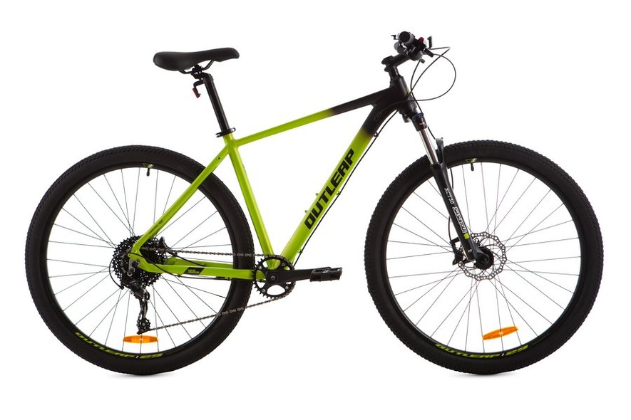 Купити Велосипед гірський 29" Outleap Radius Nine Expert XL 2021, чорно-салатовий з доставкою по Україні
