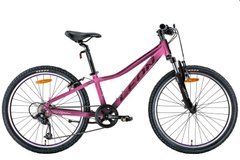 Купити Велосипед 24" Leon JUNIOR AM Vbr 2022 (розовый с черным (м)) з доставкою по Україні