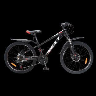 Купити Велосипед Crossbike Next 2025 24" 11" Чорний-Червоний з доставкою по Україні