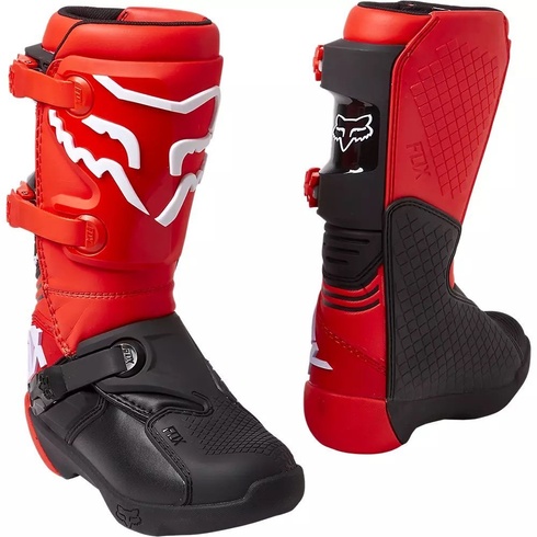 Дитячі мотоботі FOX Comp Youth Boot (Flo Red), 1