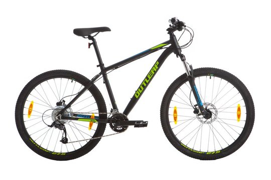 Купити Велосипед гірський 27,5" Outleap RIOT ELITE S 2021, black/green/blue з доставкою по Україні