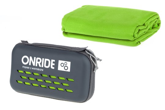 Купити Рушник з мікрофібри ONRIDE Wipe 20 зелений у кейсі з доставкою по Україні