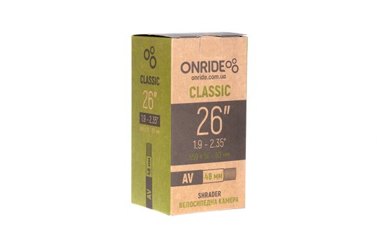 Купить Камера ONRIDE Classic 26"x1.9-2.35" AV 48 с доставкой по Украине