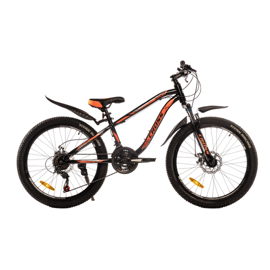 Купить Велосипед Cross RIDER 24" 12" Чорний-Оранжевий с доставкой по Украине