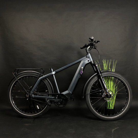Купити Велосипед вживаний 27.5" Raise Muller e-bike Nu Vinchi ремінь, темно сірий (без зарядки) з доставкою по Україні