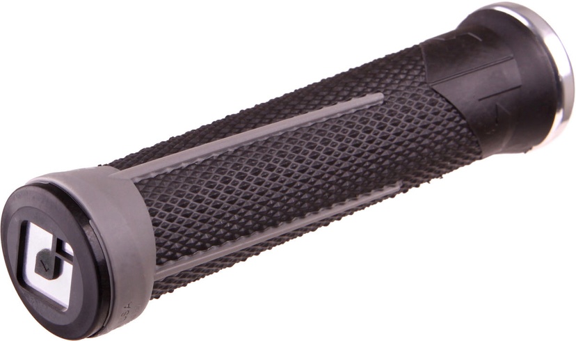 Купити Грипси ODI AG-1 Signature Black/Graphite w/ Silver clamps (чорно-графітові зі срібними замками) з доставкою по Україні