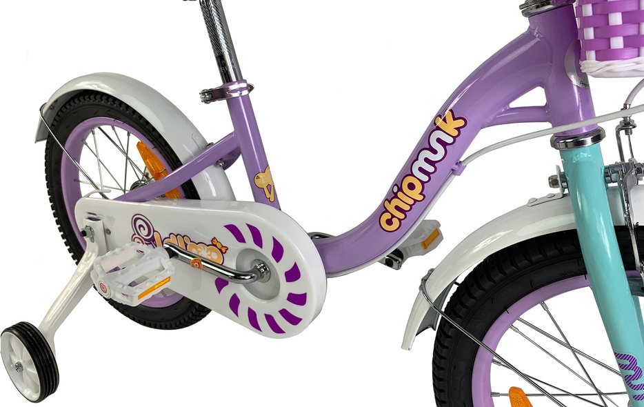 Купить Велосипед детский RoyalBaby Chipmunk MM Girls 18", OFFICIAL UA, фиолетовый с доставкой по Украине