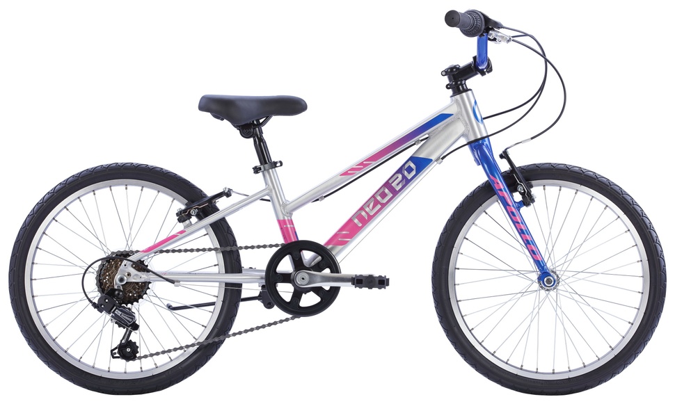 Купить Велосипед 20" Apollo NEO 6s girls Brushed Alloy / Navy Blue / Pink Fade с доставкой по Украине