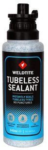 Купити Герметик Weldtite 03063 Tubeless Sealant with Rubber Shred, для безкамерних шин, латексний, 240мл з доставкою по Україні