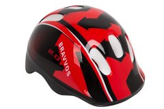 Купити Шлем велосипедный HEL100 (черно-красный) з доставкою по Україні