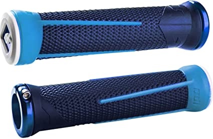 Купить Грипсы AG-1 Signature Brt Blue/Lt Blue w/ Blue clamps (синие с синими замками) с доставкой по Украине