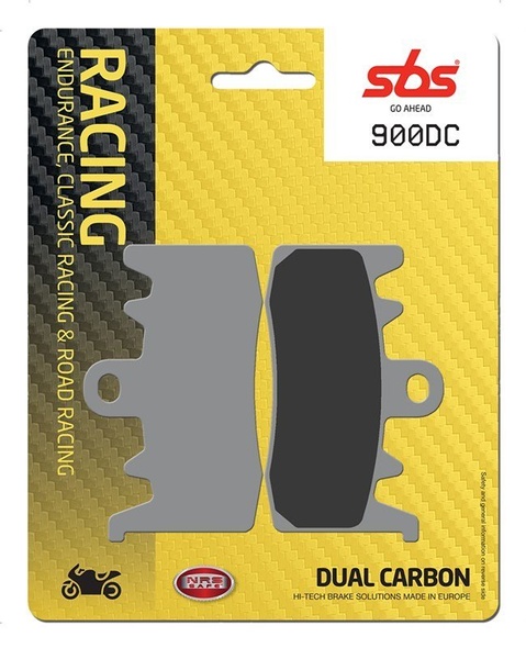 Колодки гальмівні SBS Road Racing Brake Pads, Dual Carbon (809DC)