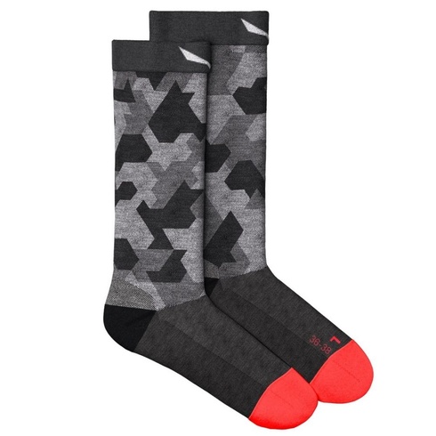 Купити Шкарпетки жіночі Salewa Pedroc Camo AM W Crew Sock, Black, 36-38 (690380911) з доставкою по Україні