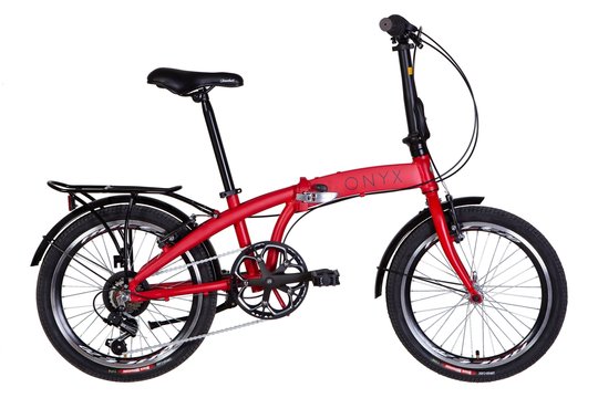 Купити Велосипед складний 20" Dorozhnik Onyx 7 швидкостей AL Vbr 2022 червоний з доставкою по Україні