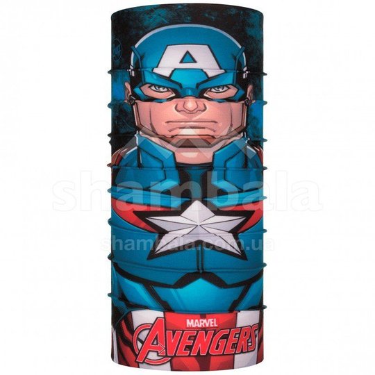 Шарф-труба дитячий (8-12) Buff Superheroes Junior Original, Captain America (BU 121593.555.10.00), One Size, Шарф-труба (Бафф), Синтетичний