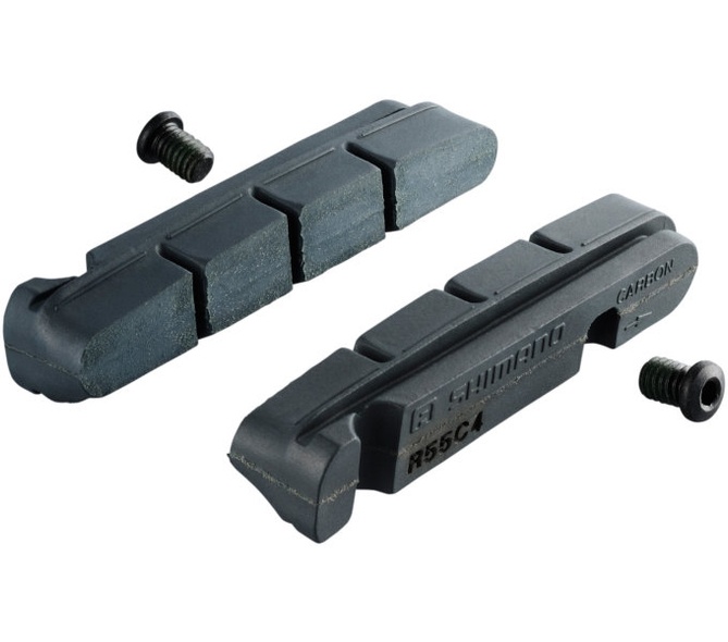 Тормозные резинки Dura-Ace R55C4 кассетные. фиксация, для карбон обода (комплект 2 пары)