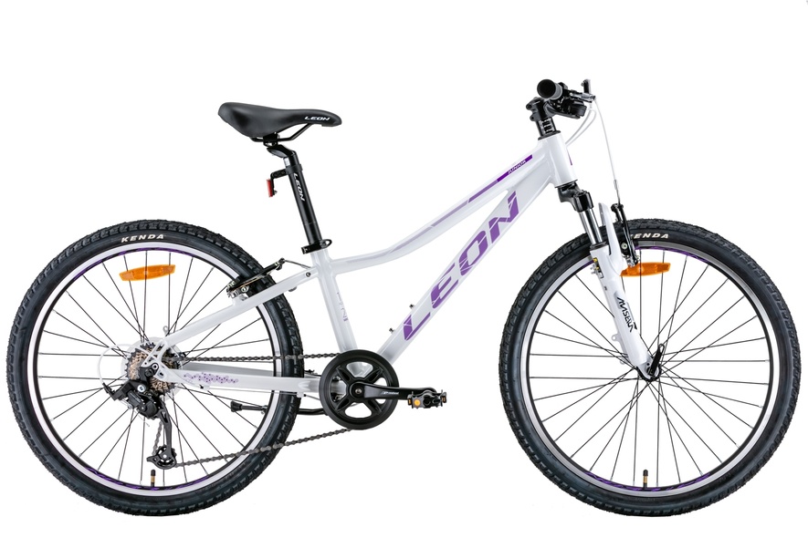 Купить Велосипед 24" Leon JUNIOR AM Vbr 2022 белый с сиреневым с доставкой по Украине