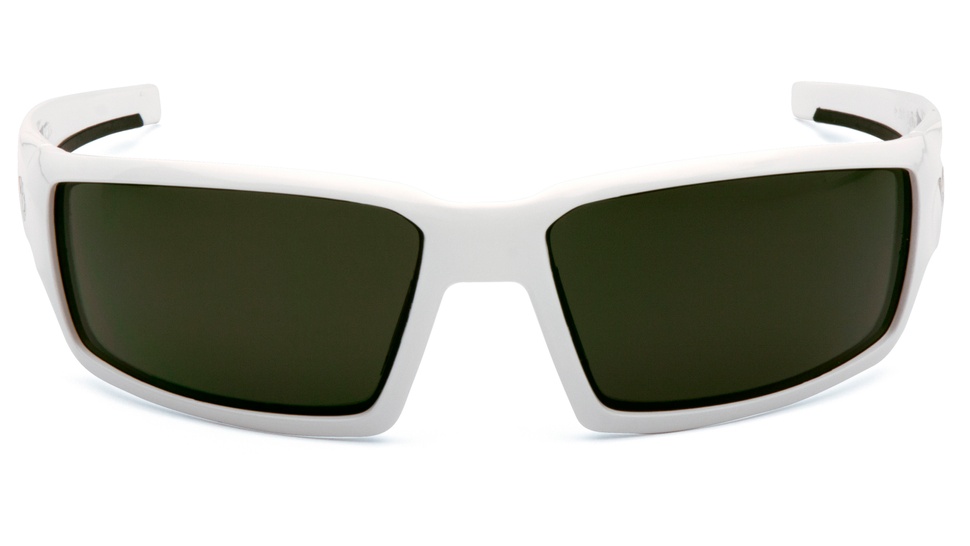 Окуляри захисні Venture Gear Pagosa White (forest grey) Anti-Fog, сіро-зелені в білій оправі