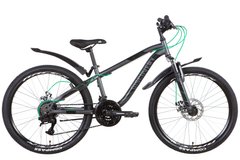 Купити Велосипед 24" Discovery FLINT AM DD 2022 (темно-серый с черным (м)) з доставкою по Україні