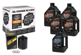 Комплект Maxima V-TWIN SPORTSTER Oil Change Kit - Mineral (Black), 20w-50