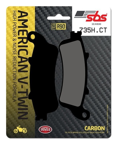 Колодки гальмівні SBS High Power Brake Pads, Carbon (735H.CT)