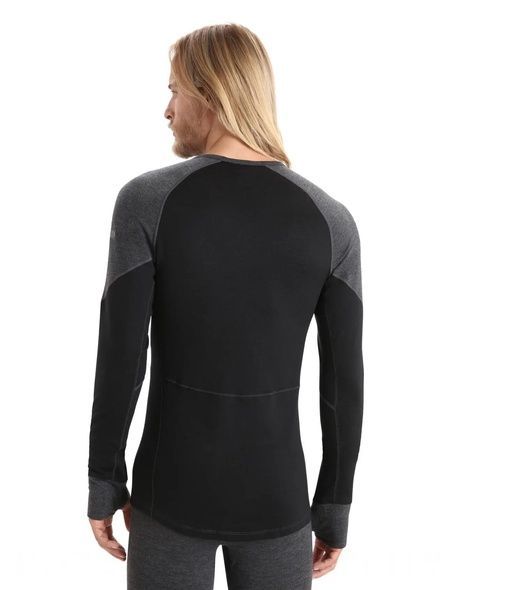 Термофутболка з довгим рукавом ICEBREAKER 260 Zone LS Crewe MEN JET HTHR/BLACK S