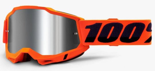 Окуляри 100% ACCURI 2 Goggle Neon Orange - Mirror Silver Lens, Mirror Lens, Mirror Lens