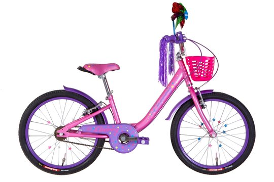 Купить Велосипед детский 20" Formula Cherry ST 2022, с крылом и корзиной, розовый с доставкой по Украине
