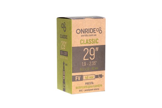 Купити Камера ONRIDE Classic 29"x1.9-2.35" FV 48 RVC - розбірний ніпель з доставкою по Україні