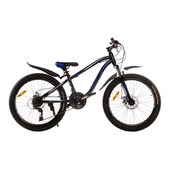 Купити Велосипед Cross RIDER 24" 12" Чорний-Синій з доставкою по Україні